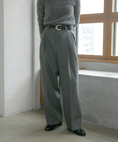 nicholson&nicholson　DRY WOOL PANTS