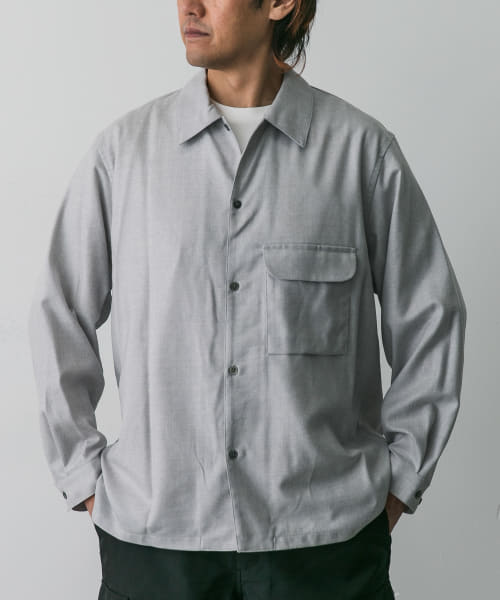 STILL BY HAND　Flat bottom wool shirts