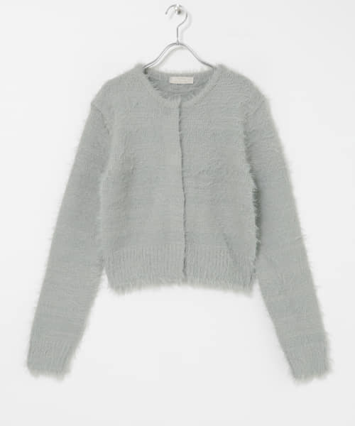 AMOMENTO　SHAGGY KNIT CARDIGAN