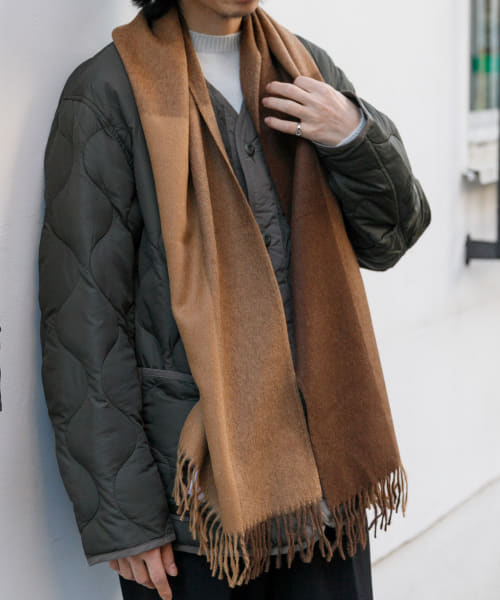 THE INOUE BROTHERS　Brushed Scarf Block