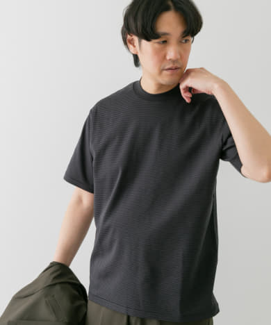 『抗菌/防臭』LIFE STYLE TAILOR　シルケットポンチストレッチTシャツ