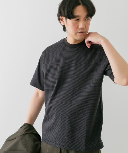 『抗菌/防臭』LIFE STYLE TAILOR　シルケットポンチストレッチTシャツ