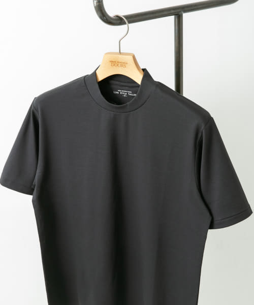『抗菌/防臭』LIFE STYLE TAILOR　シルケットポンチストレッチTシャツ