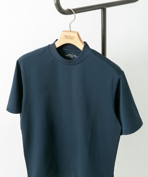 『抗菌/防臭』LIFE STYLE TAILOR　シルケットポンチストレッチTシャツ