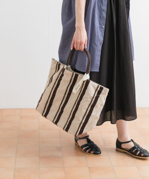 beej　EMB&Flocky Big tote bag
