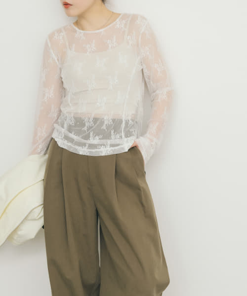 シアーレースTEE