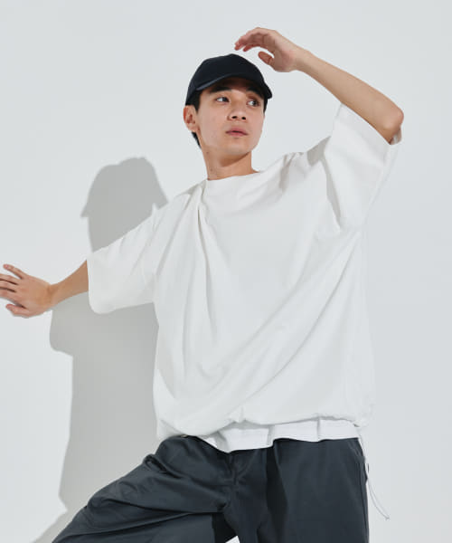 『仁村紗和さん着用』『UR TECH』サマシェア ドロストTシャツ