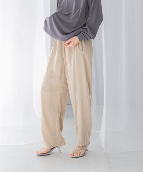 PROTAGONISTA　Satin Line Pants