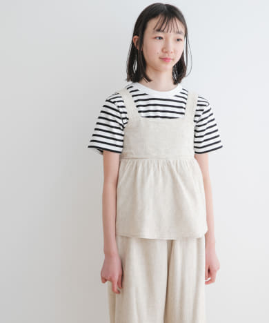『セットアップ対応』『WEB/一部店舗限定』レーヨンリネンキャミソールブラウス(KIDS)