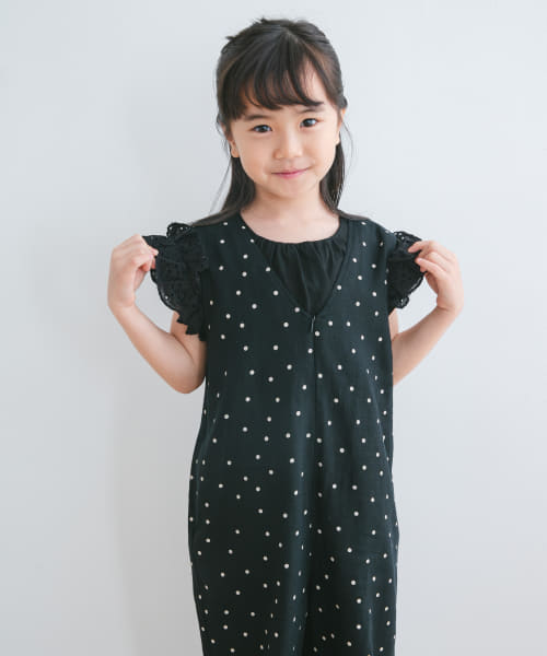 袖レースフレンチスリーブカットソー(KIDS)