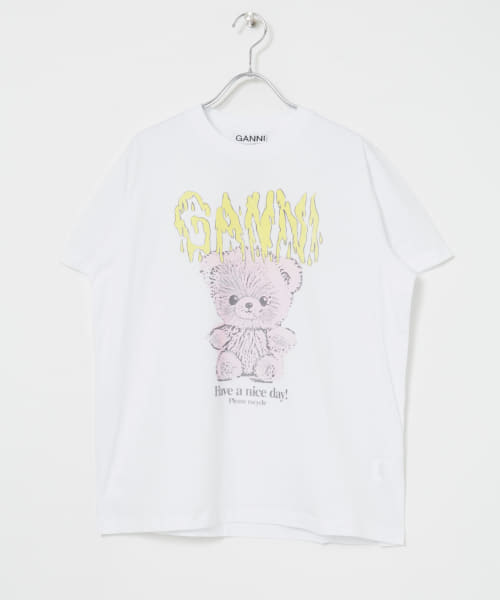 GANNI　Jersey TEDDY Relaxed T-SHIRTS