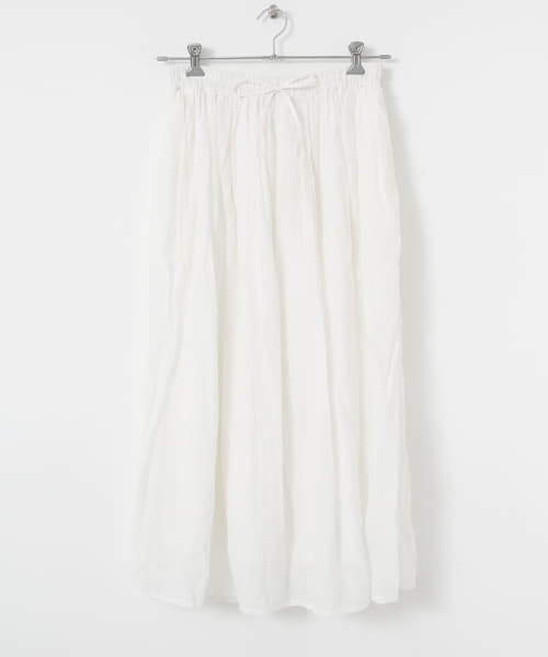 SOIL　VOILE LACE GATHERED SKIRT