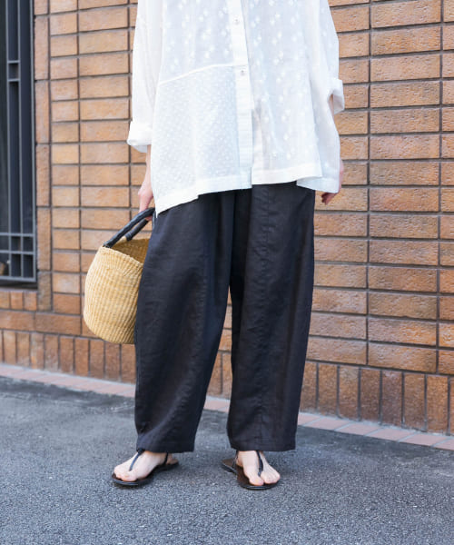 リネンボリュームパンツ