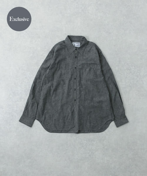 『別注』LE VETEMENT ATLANTIQUE×UR　シャンブレーシャツ