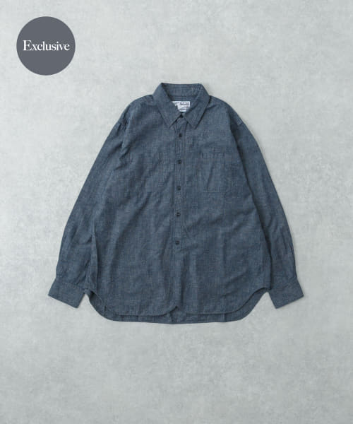 『別注』LE VETEMENT ATLANTIQUE×UR　シャンブレーシャツ