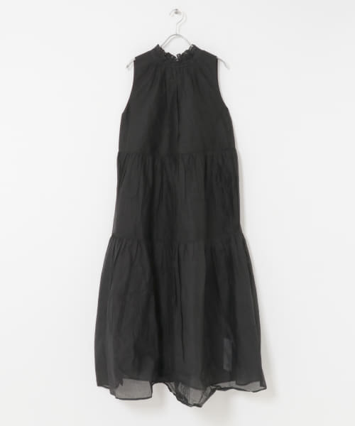 MARILYN MOON　sheer cotton gather dress