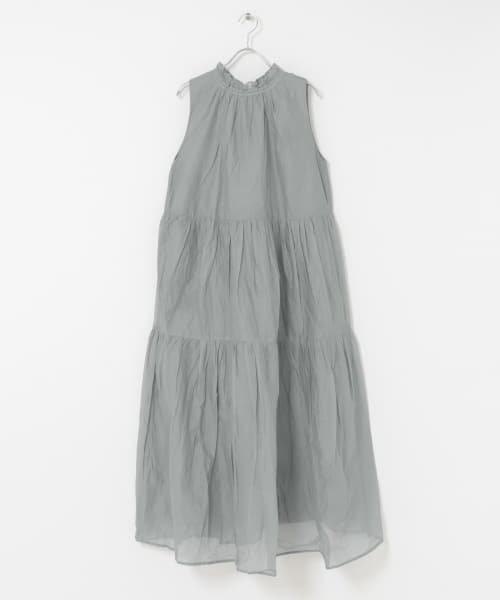 MARILYN MOON　sheer cotton gather dress