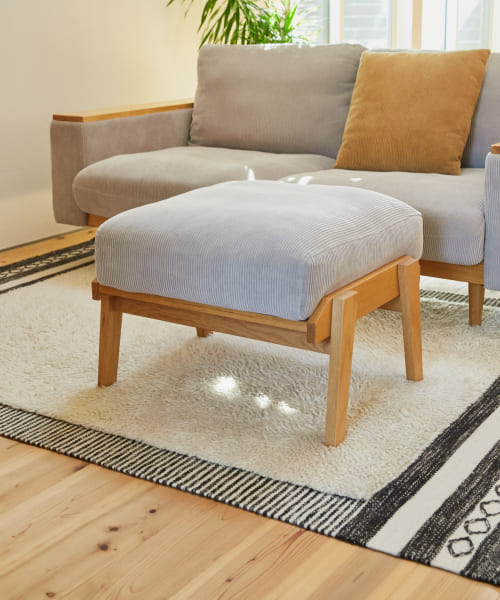 BOTHY Corduroy Ottoman オーク無垢材