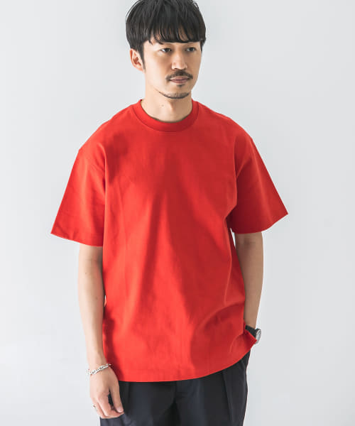 超度詰め天竺カラーTシャツ