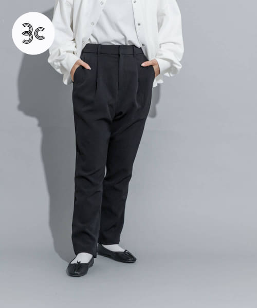 『別注』MIDIUMISOLID×TGM　Re polyester tapered pants