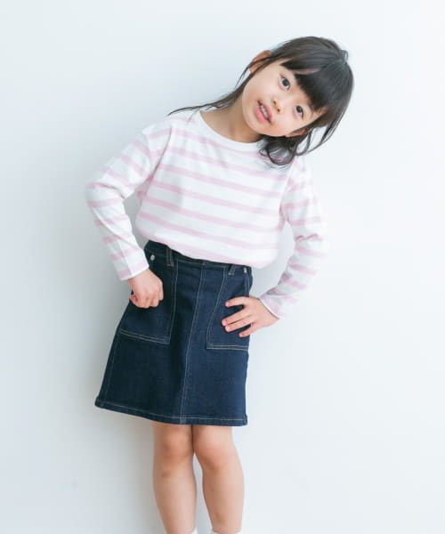 『親子リンク』ボーダーワイドプルオーバー(KIDS)