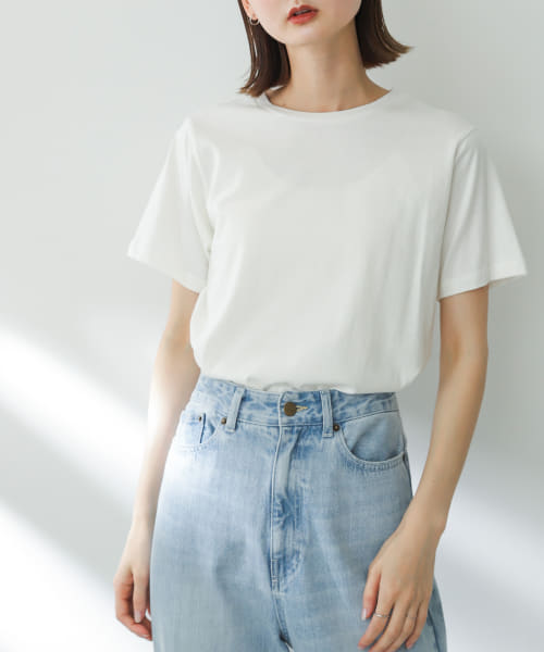 コットンクルーネックTシャツ(半袖)