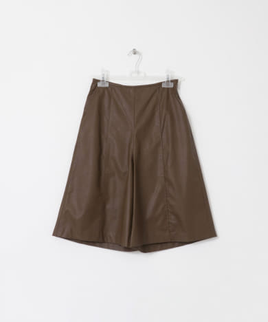 eco leather short pants