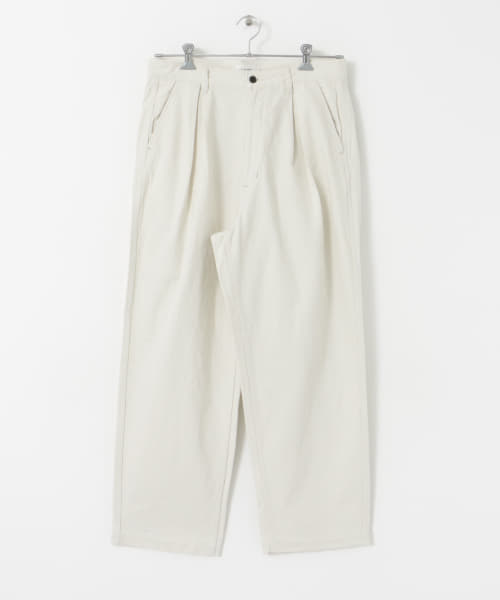 STILL BY HAND　10ozdenimboxpleatpants