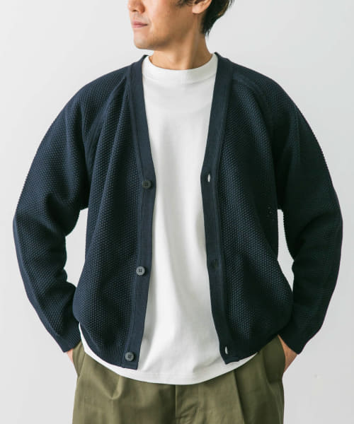 STILL BY HAND　Crispy cotton cardigan