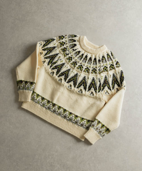 米富繊維　KOUHEN NORDIC KNIT PULLOVER-1