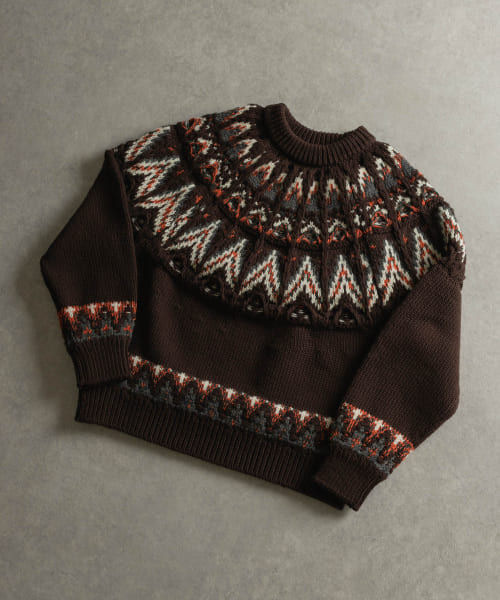 米富繊維　KOUHEN NORDIC KNIT PULLOVER-1