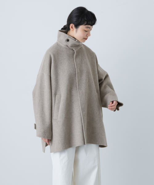 ウールスタンドショートコート