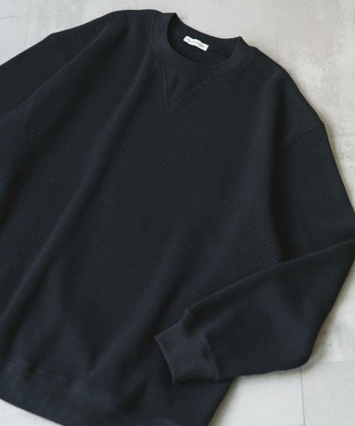 『XLサイズ/WEB限定』『UR TECH』裏起毛ワッフルロングスリーブTシャツ