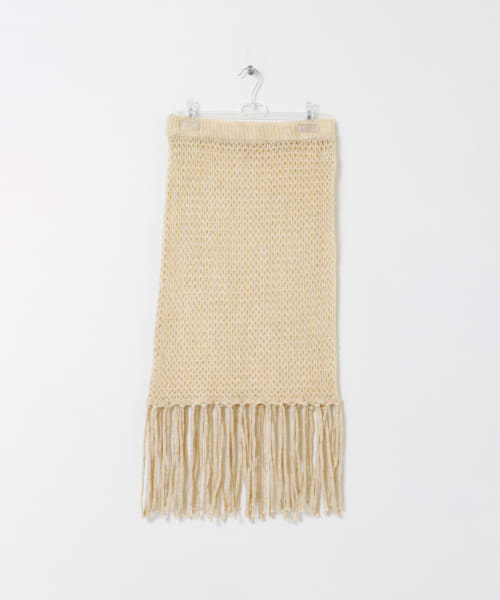 fringe mesh skirt