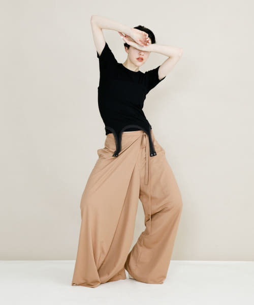 wrap cut pants