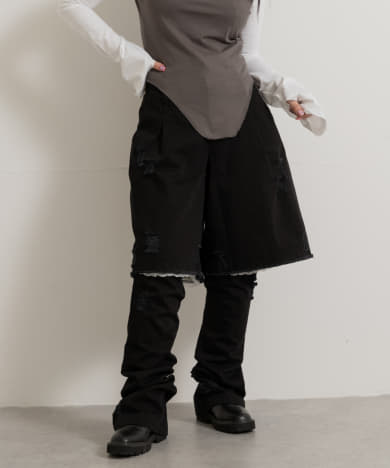 neith.tokyo　Twill Lingerie Half Pants