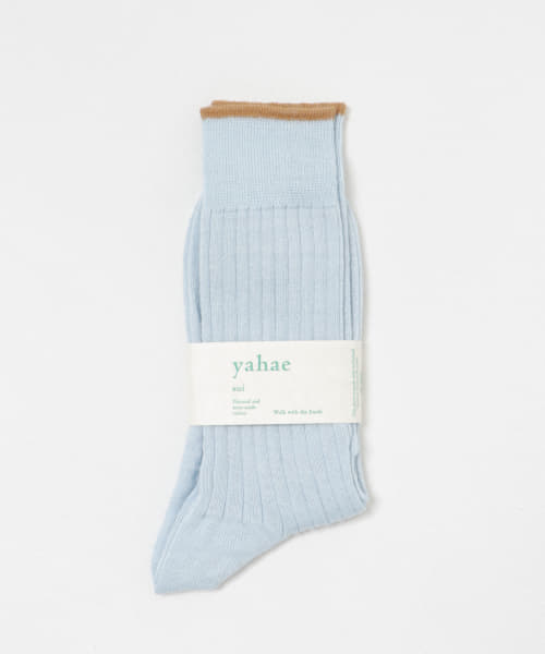 YAHAE　Linen Ribbed Socks-M