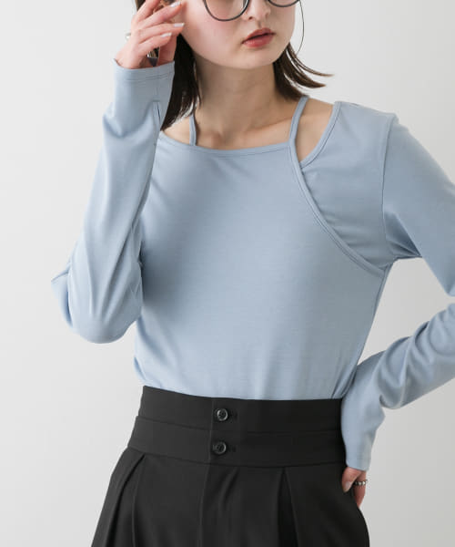 アシンメトリーカットトップ
