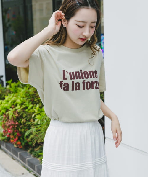 ロゴハンソデTシャツ
