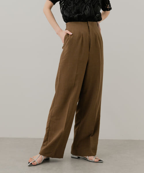 『UR TECH DRYLUXE』リネンライクワイドパンツ