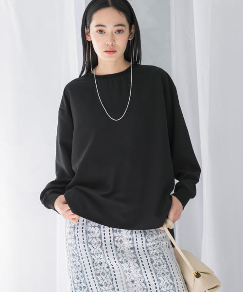『WEB/一部店舗限定』リブドッキングジョーゼットブラウス