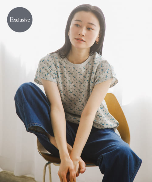 『別注』Sports Wear×DOORS　ワッフルフレンチスリーブTシャツ