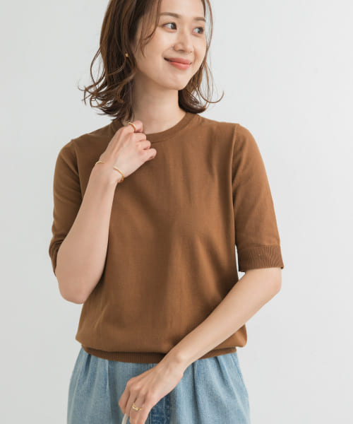『UR TECH ひやサラクール』コットンハーフスリーブKNIT