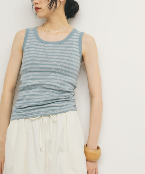 Miller　Panel ribbed tank top