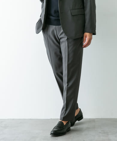 『イージーケア』LIFE STYLE TAILOR　メランジトロストレッチパンツ