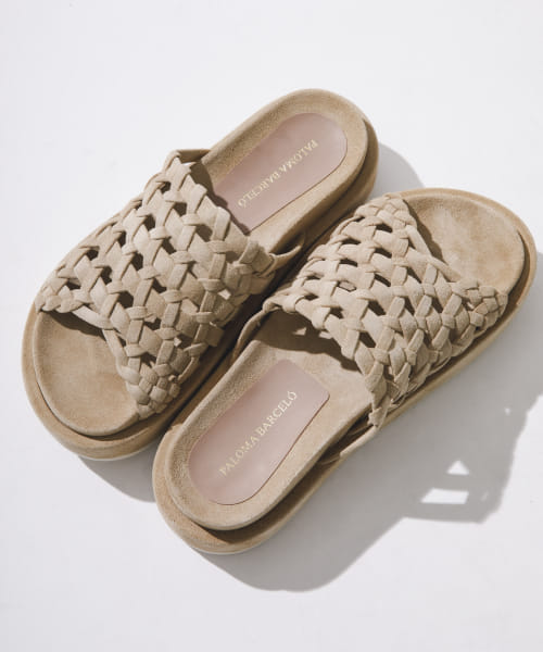 PALOMA BARCELO　FINE SUEDE SANDAL