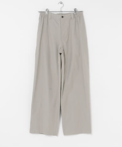 A PRESSE　Silk Cotton Chino Wide Trousers
