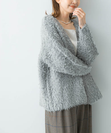ヘアリーカーディガン