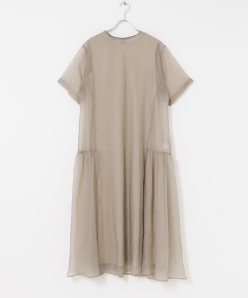 ELENDEEK　SHEER LAYERED CUT ONE-PIECE