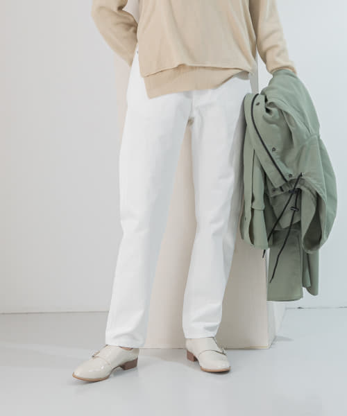 ハイウエストストレートデニム
